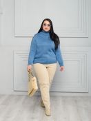 Класичний жіночий светр. Колір: Джинс 4440 фото
