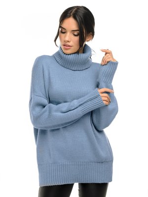 Свободный женский свитер. Цвет: Джинс 435 фото