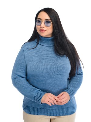 Классический женский свитер. Цвет: Джинс 4440 фото