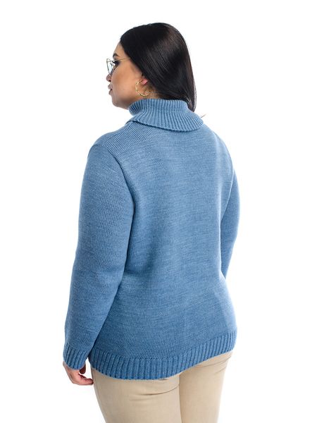 Класичний жіночий светр. Колір: Джинс 4440 фото