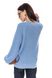 Вільний светр об’ємної в'язки. Колір: Блакитний 472 фото 7