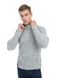 Чоловічий светр з блискавкою на комірі. Колір: Світло сірий 304 фото 8