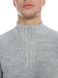 Чоловічий светр з блискавкою на комірі. Колір: Світло сірий 304 фото 6