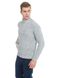 Чоловічий светр з блискавкою на комірі. Колір: Світло сірий 304 фото 4