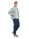 Чоловічий светр з блискавкою на комірі. Колір: Світло сірий 304 фото 9