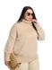 Вільний жіночий светр. Колір: Пудра 4435 фото 6