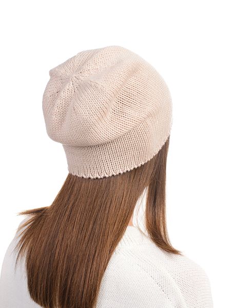 Жіночий комплект шапка і шарф. Колір: Пудра 935 фото