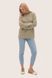 Жіночий еко-светр з дірками. Колір: Олива 6516 фото 6