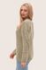 Жіночий еко-светр з дірками. Колір: Олива 6516 фото 10