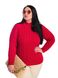 Женский мягкий свитер с воротником стойкой. Цвет: Красный 4414 фото 4