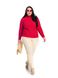 Жіночий м'який светр з стійкою коміром. Колір: Червоний 4414 фото 3