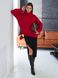 Свободный женский свитер. Цвет: Красный 435 фото 10