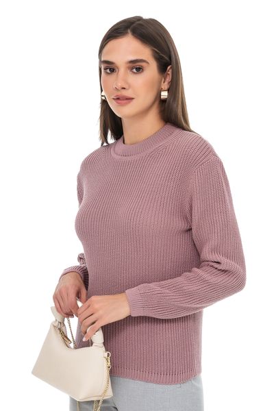 Бавовняний жіночий светр. Колір: Пудра 402 фото