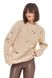 Жіночий светр з дірками. Колір: Бежевий 516 фото 12