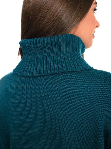 Свободный женский свитер. Цвет: Морская волна 435 фото