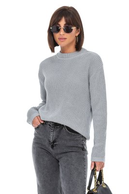 Бавовняний жіночий светр. Колір: Сірий 402 фото