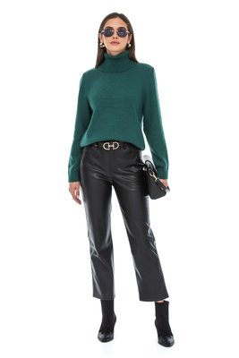 Класичний жіночий светр. Колір: Темно зелений 440 фото