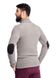 Men's elastic zip-up sweater. Color: Cappuccino