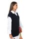 Stylish women's long vest. Color: Black