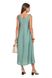 Light elegant dress with creative straps. Color: Turquoise