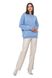 Warm plain jumper. Color: Light blue