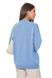 Warm plain jumper. Color: Light blue