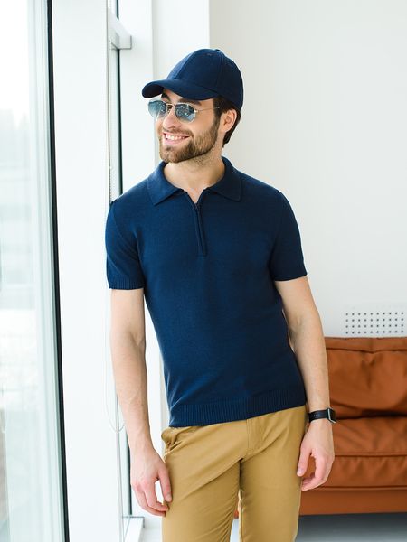 Short sleeve «polo». Color: Dark blue