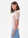 Thin knitted jumper with V-neck collar. Pink