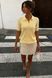 Lightweight openwork polo. Yellow 42-44