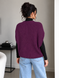 Stylish cotton sleeveless jacket. Cherry 42-46
