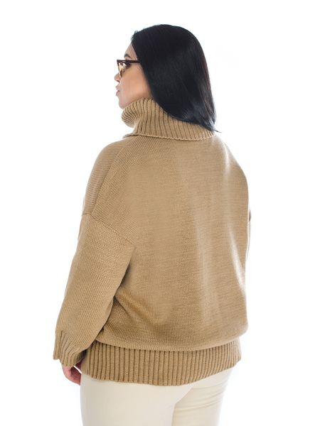 Вільний жіночий светр. Колір: Бежевий 4435 фото