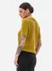 Women's knitted polo jumper. Mustard