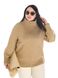 Вільний жіночий светр. Колір: Бежевий 4435 фото 4