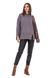 Women's knitted sweater with slits on the sleeves and shelf. Color: Gray