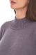 Women's knitted sweater with slits on the sleeves and shelf. Color: Gray