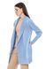 Women's long cardigan. Color: Light blue