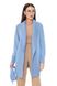 Women's long cardigan. Color: Light blue