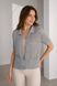 Lacy cardigan made of Italian cotton. Gray 42-44
