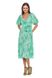 Summer dress with short puffed sleeves. Color: Mint