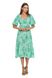 Summer dress with short puffed sleeves. Color: Mint