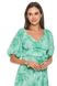 Summer dress with short puffed sleeves. Color: Mint