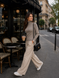Warm and soft women's turtleneck with elastane. Cappuccino 42-44
