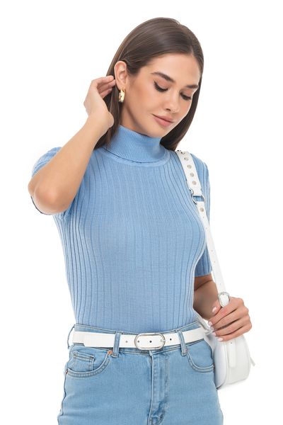 Turtleneck "American". Color: Light blue