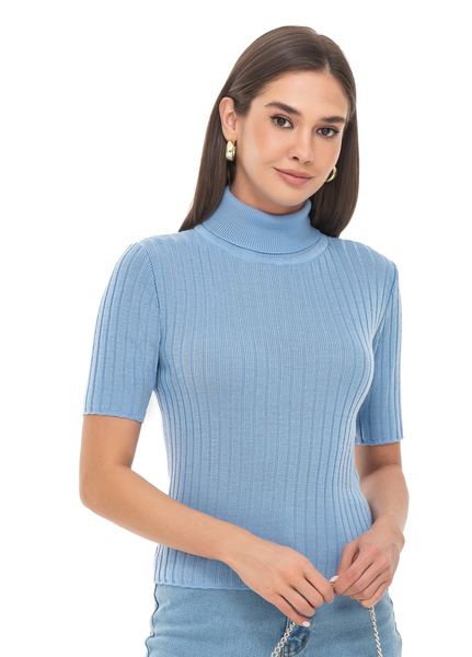 Turtleneck "American". Color: Light blue