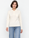 Women's polo-style sweater with pocket. Milk 42-44