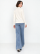 Women's polo-style sweater with pocket. Milk 42-44