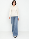 Women's polo-style sweater with pocket. Milk 42-44