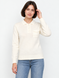 Women's polo-style sweater with pocket. Milk 42-44