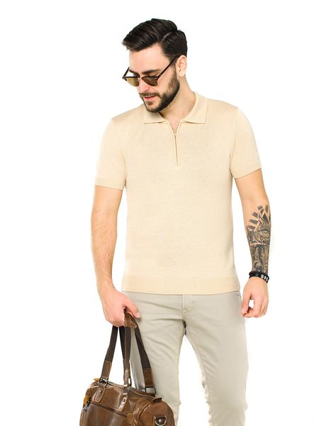 Short sleeve «polo». Color: Beige