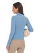 Women's turtleneck with stylish collar. Collar: Light blue